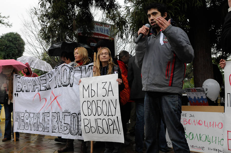 Митинг «Сочи — за Честные выборы». 24 декабря 2011 года, Сочи. © Евгений Реутов
