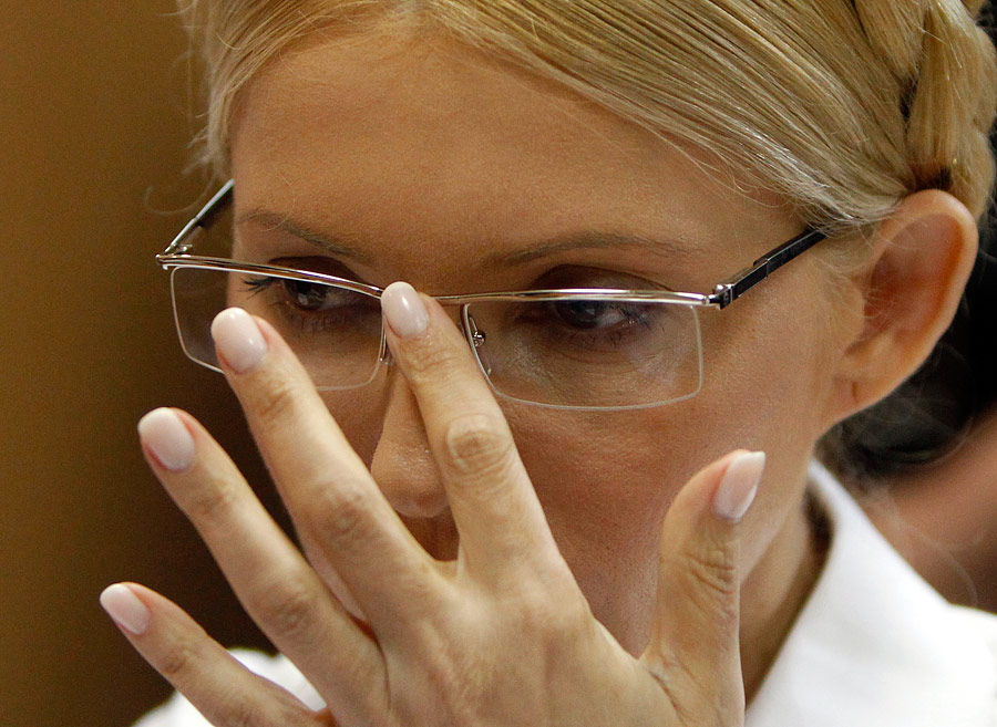 Юлия Тимошенко в зале суда. © Глеб Гаранич/Reuters