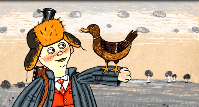 Кадр из мультфильма «Как Вова президента спасал»