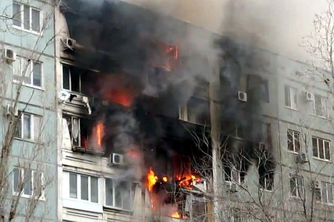 В Волгоградской области произошел взрыв в жилом доме. Видео