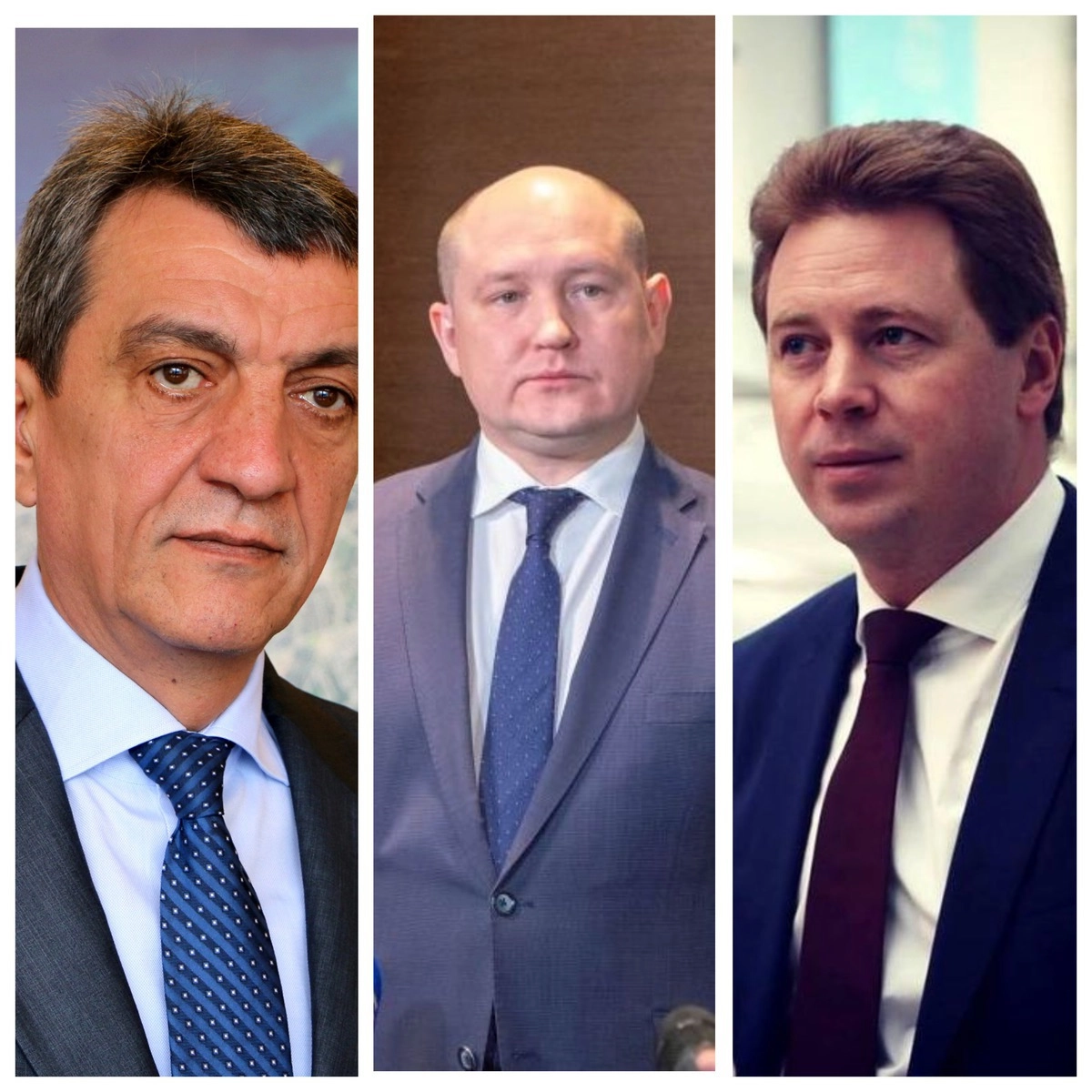 Три губернатора региона: Сергей Меняйло (первый), Михаил Развожаев (действующий), Дмитрий Овсянников (второй)