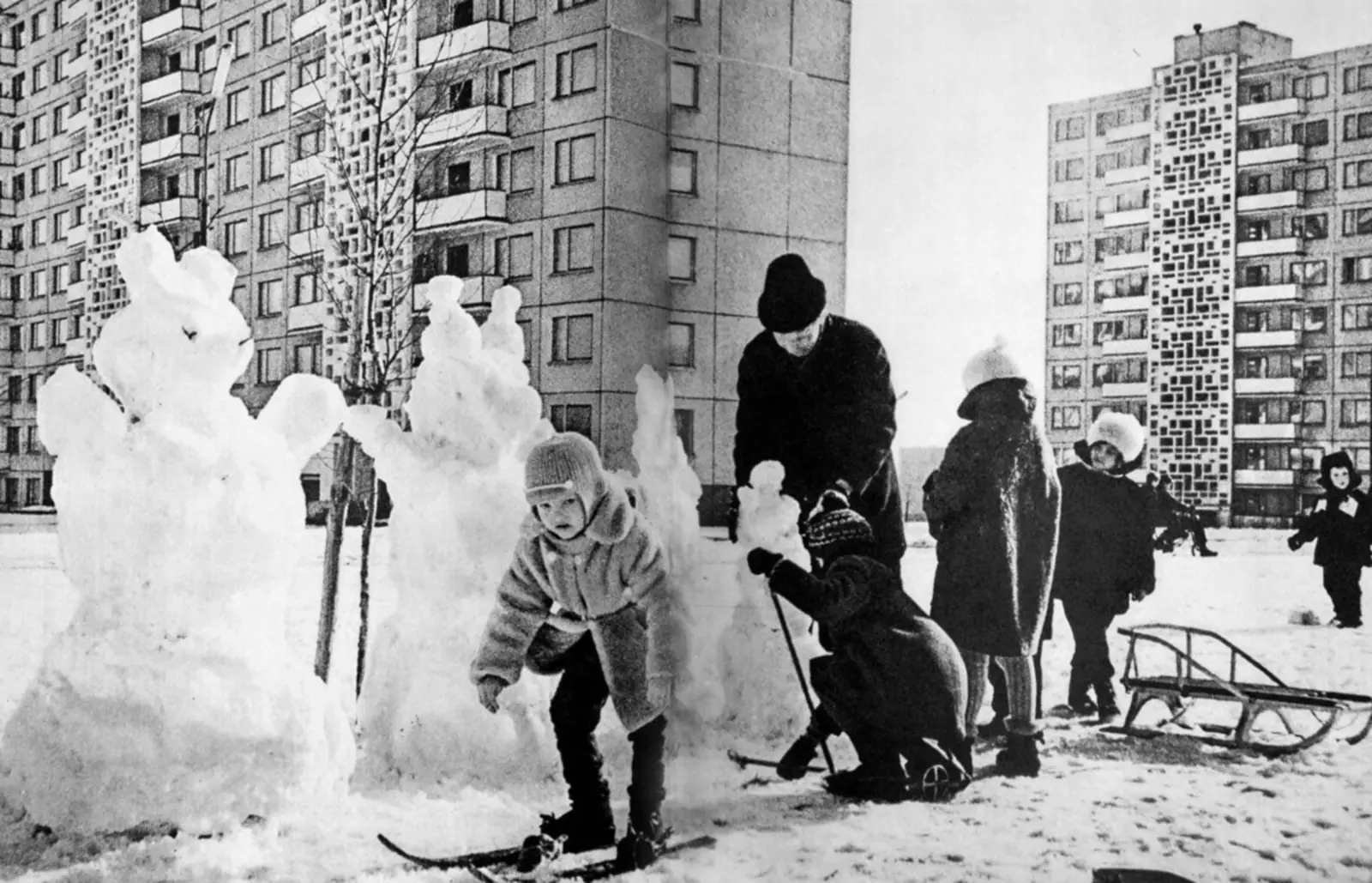 1970 Дети зима