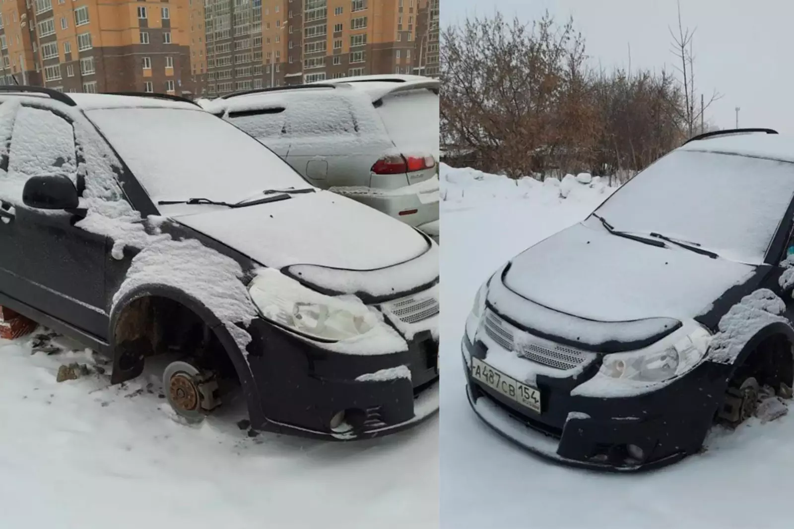 Криминал в действии»: в Новосибирске с автомобиля депутата сняли колеса