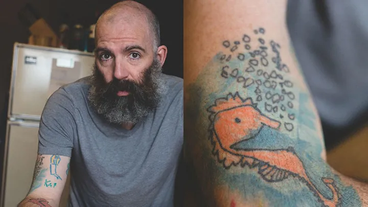 Татуировки на память об умершем отце
